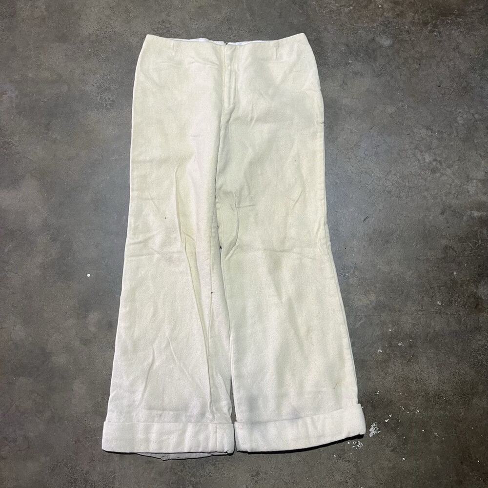 Vintage 70s Mark Hober Wide Leg Flared Wool Pants 29x27